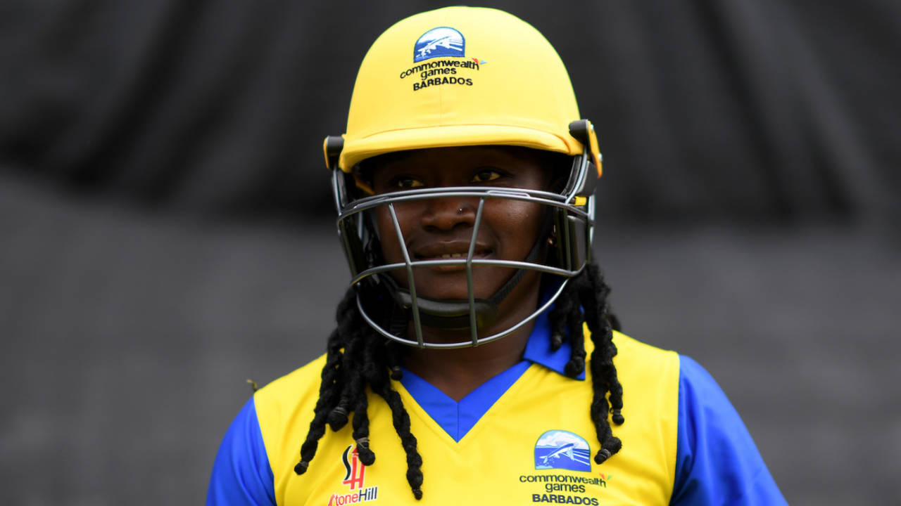 Deandra Dottin is ready to go out to bat, Barbados vs Pakistan, Commonwealth Games, Birmingham, July 29, 2022