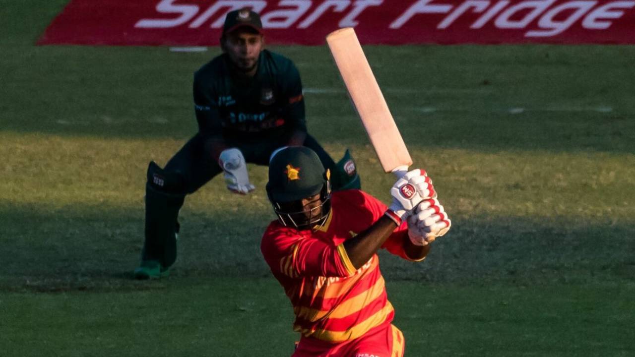 Tony Munyonga played a vital hand at the end on ODI debut, Zimbabwe vs Bangladesh, 2nd ODI, Harare, August 7, 2022