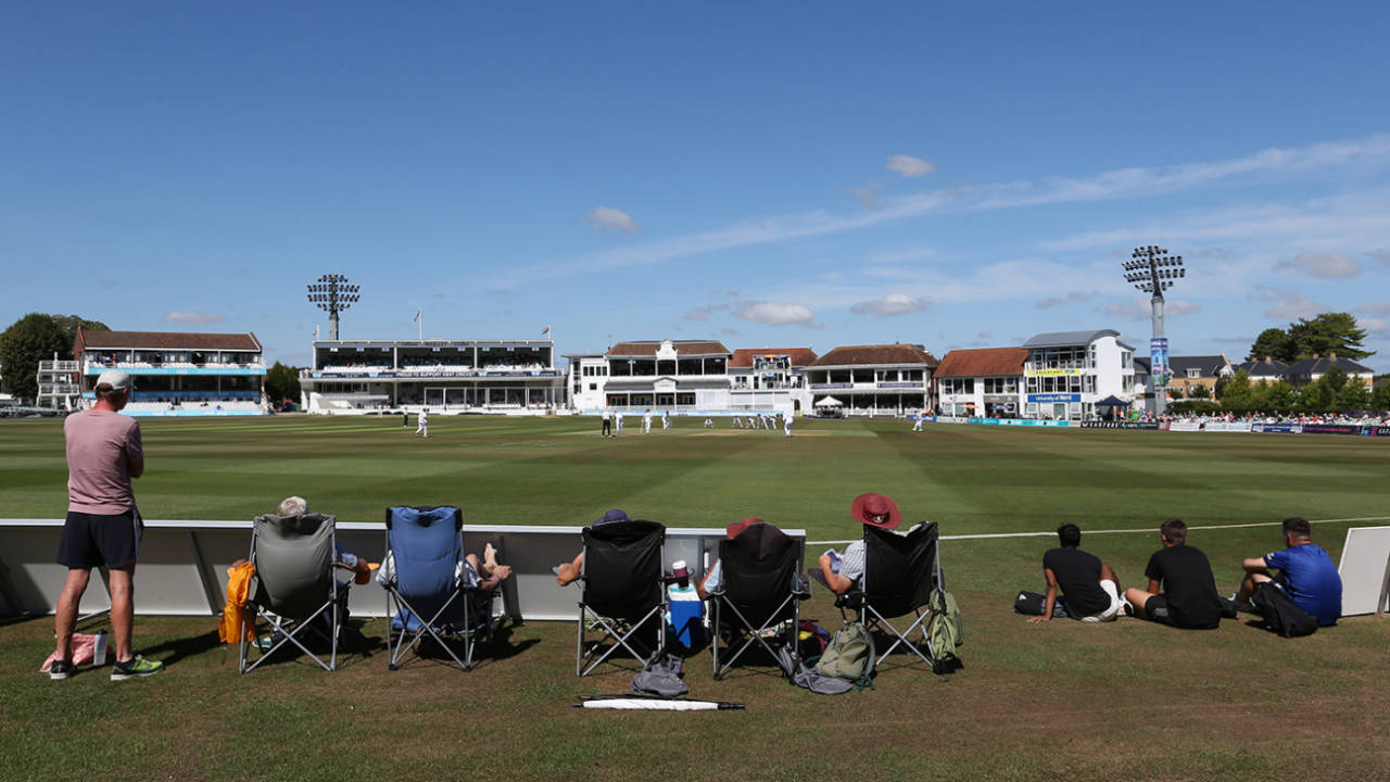 General view of the action at the St Lawrence Ground, England Lions vs South Africans, Tour match, Canterbury, August 9, 2022