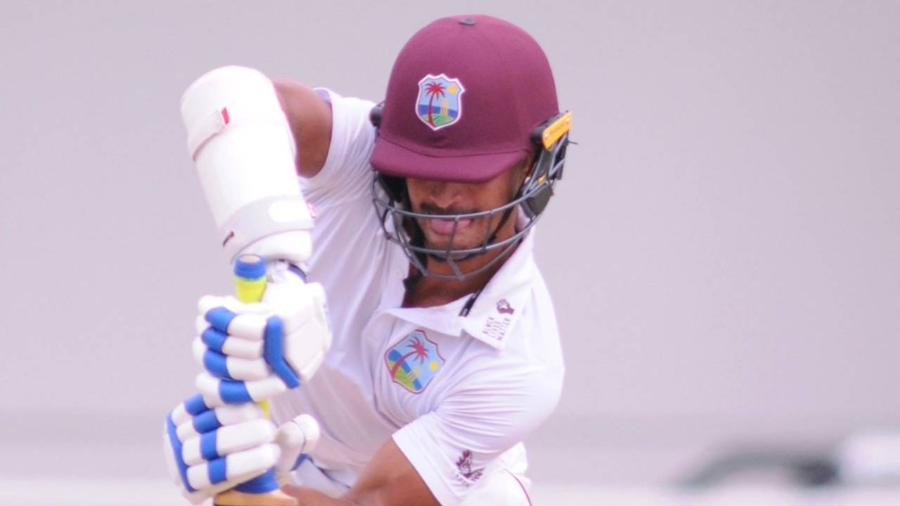 Tagenarine Chanderpaul defends, West Indies A vs Bangladesh A, 2nd unofficial Test, Gros Islet, 3rd day, August 13, 2022