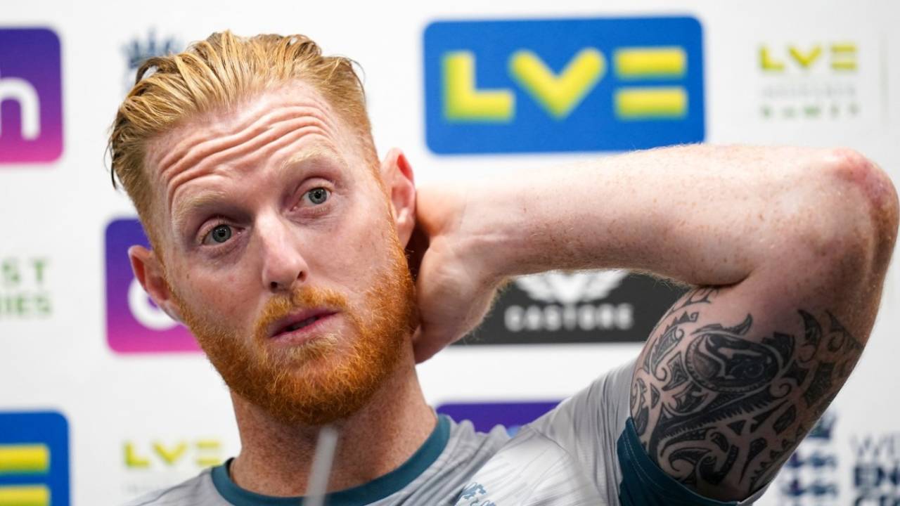 Ben Stokes faces the media ahead of the first Test against South Africa&nbsp;&nbsp;&bull;&nbsp;&nbsp;Getty Images
