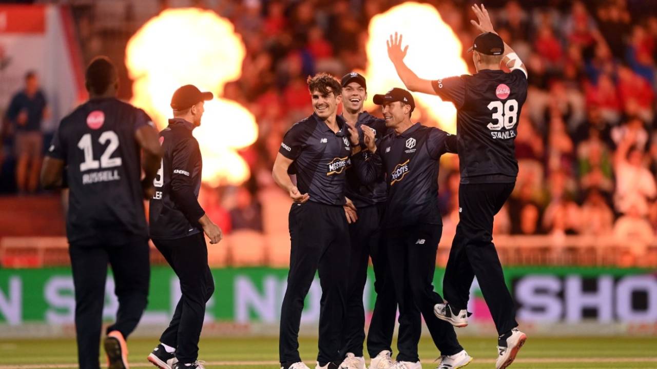 Sean Abbott was in the wickets as Originals doused Fire, Manchester Originals vs Welsh Fire, The Men's Hundred, Emirates Old Trafford, August 16, 2022
