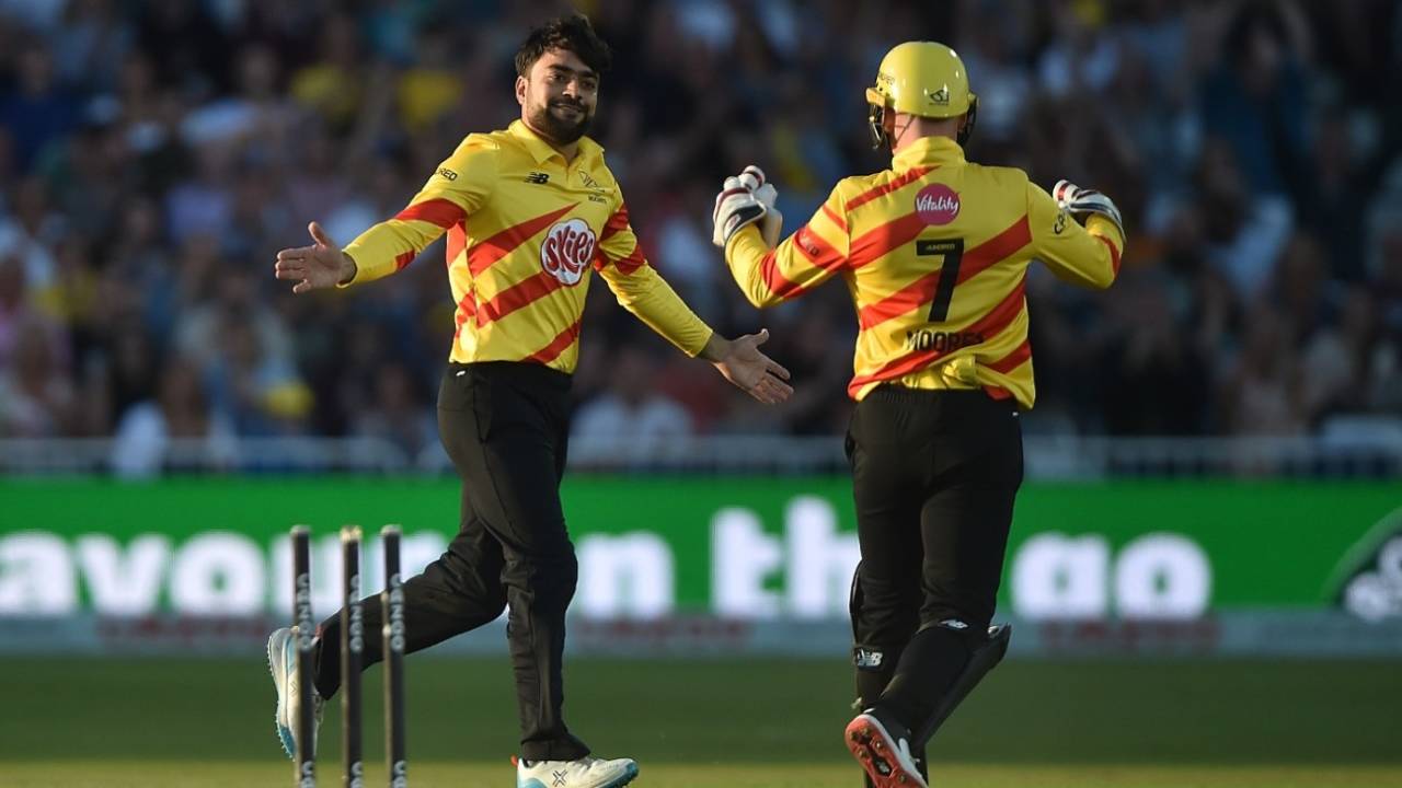 Rashid Khan was in the wickets for Trent Rockets&nbsp;&nbsp;&bull;&nbsp;&nbsp;Getty Images