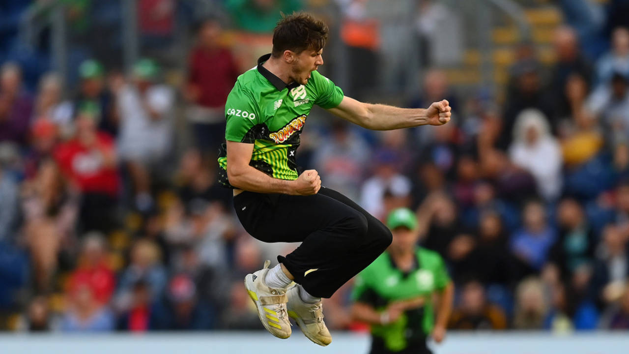 George Garton struck three times in the first seven balls, Welsh Fire vs Southern Brave, The Hundred Men's, Cardiff, August 22, 2022