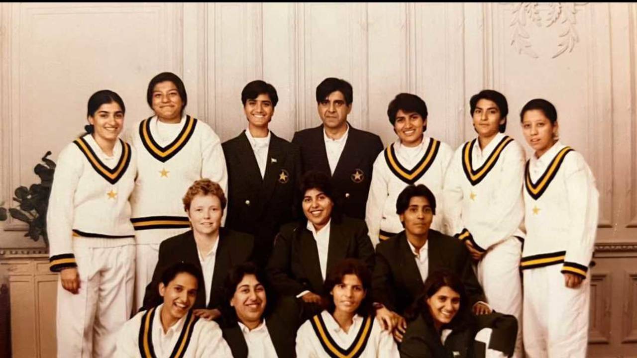 The Pakistan women's squad for the 1997 Women's World Cup