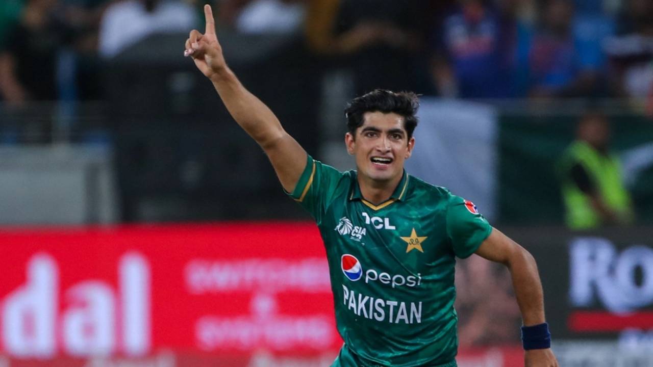 Naseem Shah, 19, has already made a big impression in international cricket&nbsp;&nbsp;&bull;&nbsp;&nbsp;AFP/Getty Images