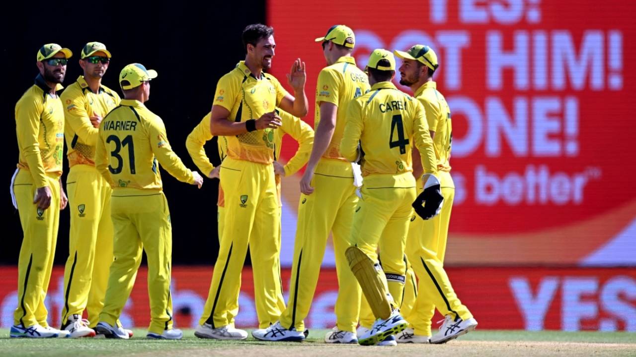 Mitchell Starc struck thrice in his menacing opening spell, Australia vs Zimbabwe, 2nd ODI, Townsville, August 31, 2022