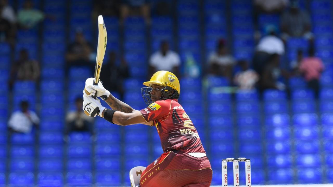 Tion Webster gave Trinbago Knight Riders a positive start, St Lucia Kings vs Trinbago Knight Riders, Caribbean Premier League, Basseterre, September 1, 2022