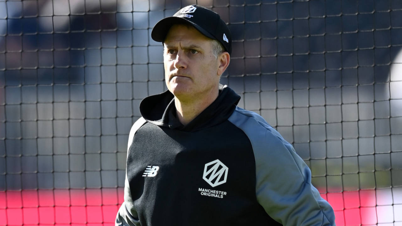 Manchester Originals coach Simon Katich during a training session, Manchester, August 5, 2022