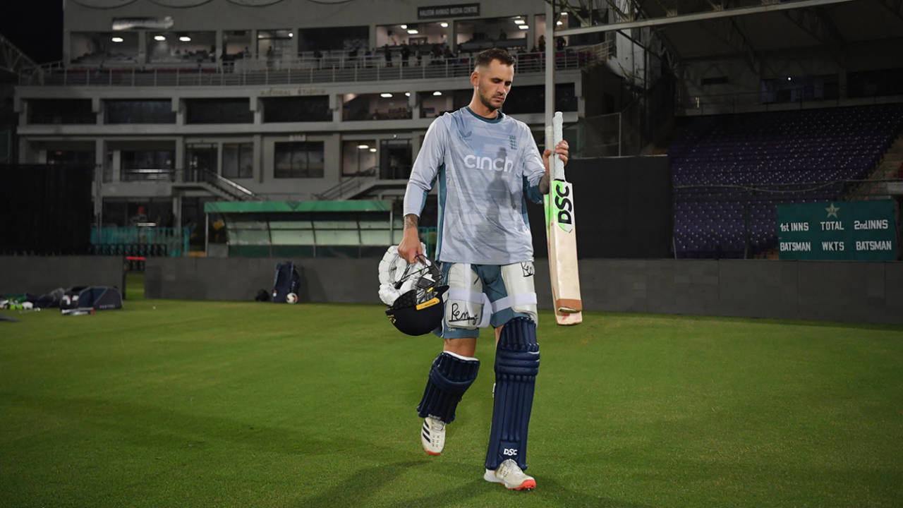 Alex Hales at England net practice, Karachi, September 16, 2022