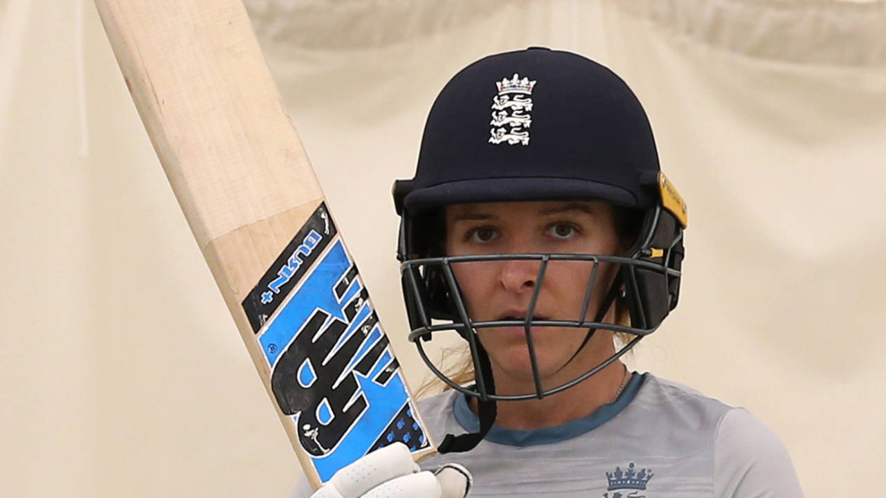 Kate Cross during a nets session, Chester-le-Street, September 08, 2022