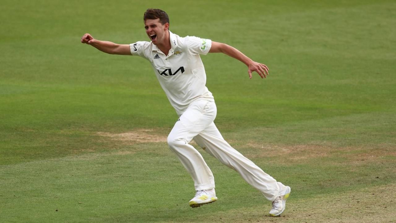 Tom Lawes was in the wickets as Surrey tightened their Championship grip, Surrey vs Yorkshire, LV= Insurance County Championship, Division One, The Oval, September 21, 2022