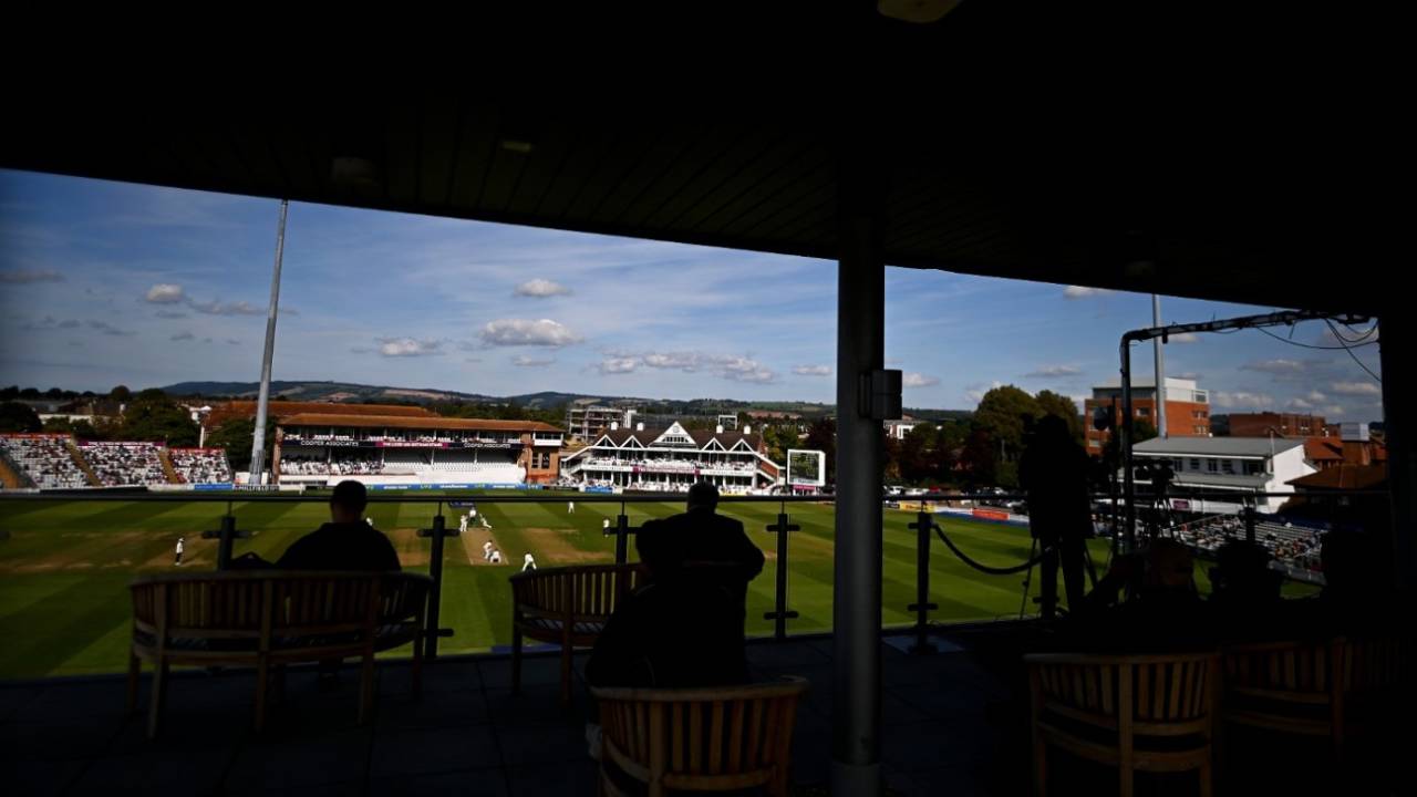 Spectators look on during Somerset's crucial Championship victory over Northamptonshire&nbsp;&nbsp;&bull;&nbsp;&nbsp;Getty Images