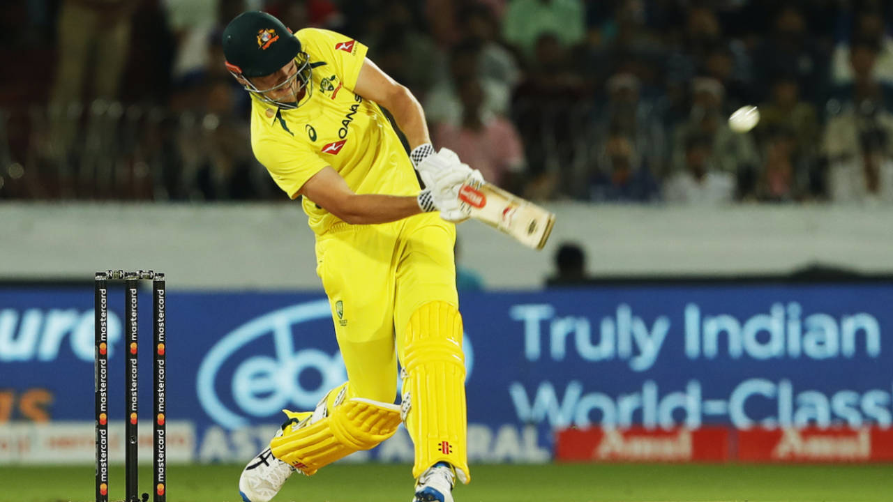 Cameron Green took on the bowling right from the first ball, India vs Australia, 3rd T20I, Hyderabad, September 25, 2022
