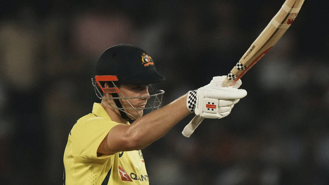 Cameron Green got to his fifty off 19 balls, India vs Australia, 3rd T20I, Hyderabad, September 25, 2022
