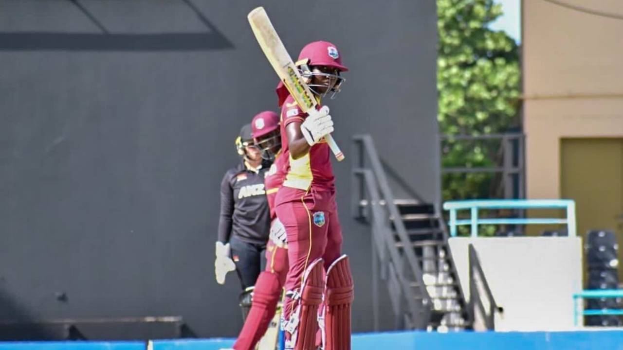 Stafanie Taylor led the West Indies chase with a half-century, West Indies vs New Zealand, 3rd women's ODI, North Sound, September 25, 2022