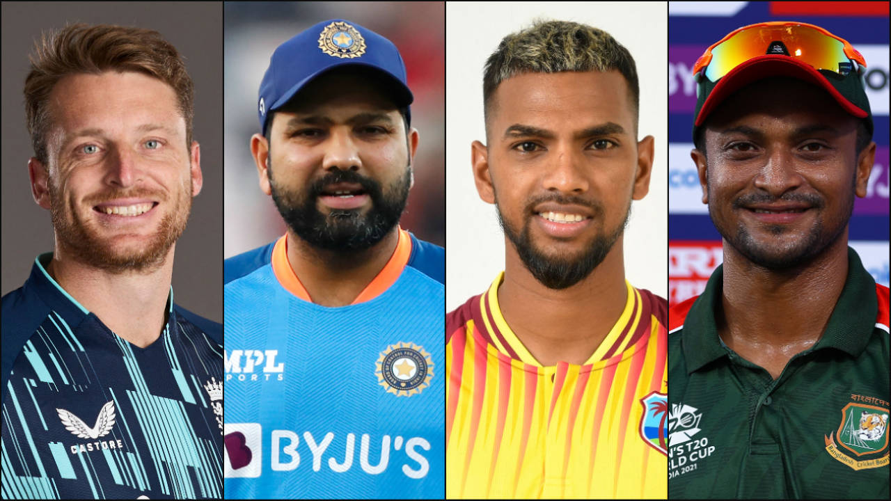 Jos Buttler, Rohit Sharma, Nicholas Pooran and Shakib Al Hasan, among others, have replaced their captains from the last T20 World Cup&nbsp;&nbsp;&bull;&nbsp;&nbsp;Getty Images