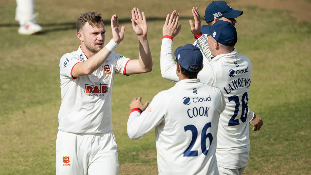 Sam Cook was in the wickets as Essex's seamers caused havoc once more&nbsp;&nbsp;&bull;&nbsp;&nbsp;Getty Images