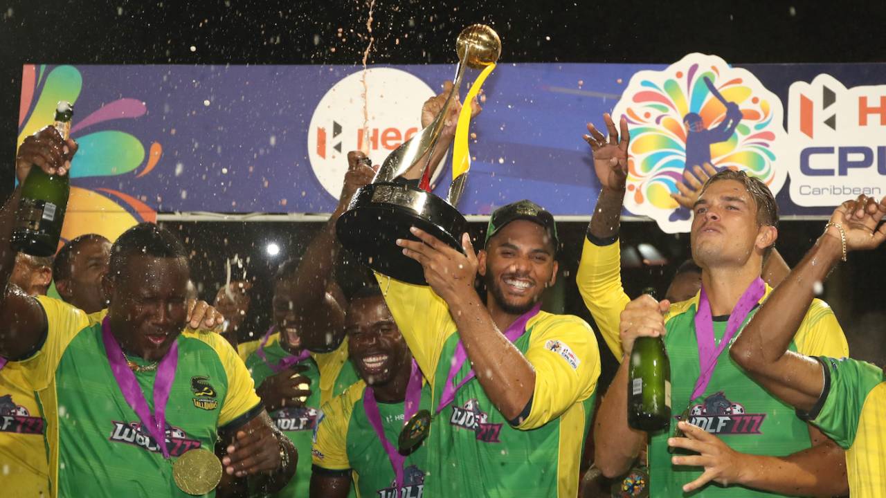 Rovman Powell, Brandon King and Chris Green get the party started, Barbados Royals vs Jamaica Tallawahs, CPL 2022 final, Providence, September 30, 2022