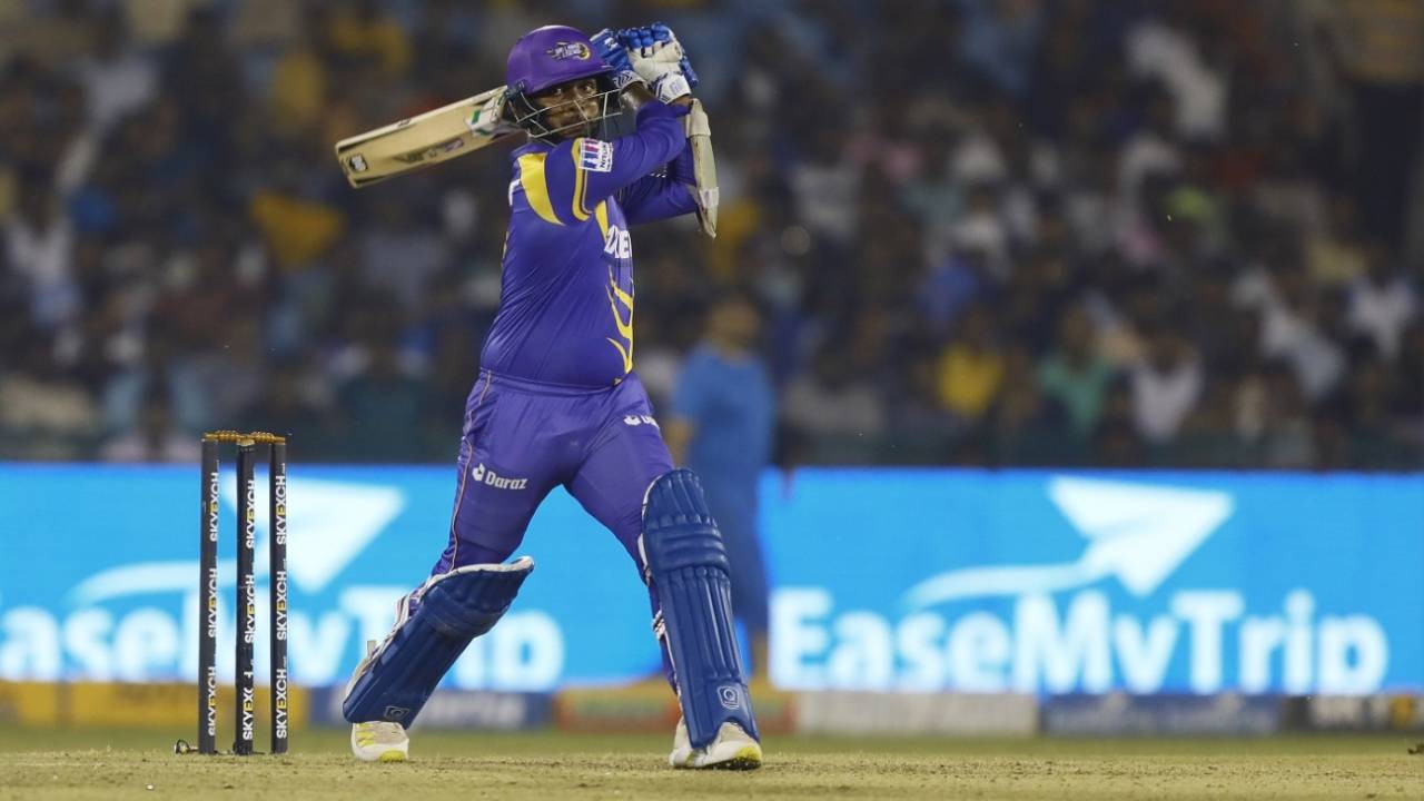 Ishan Jayaratne kept his team in the hunt, India Legends v Sri Lanka Legends, Final, Road Safety World Series, Raipur, 1 October, 2022