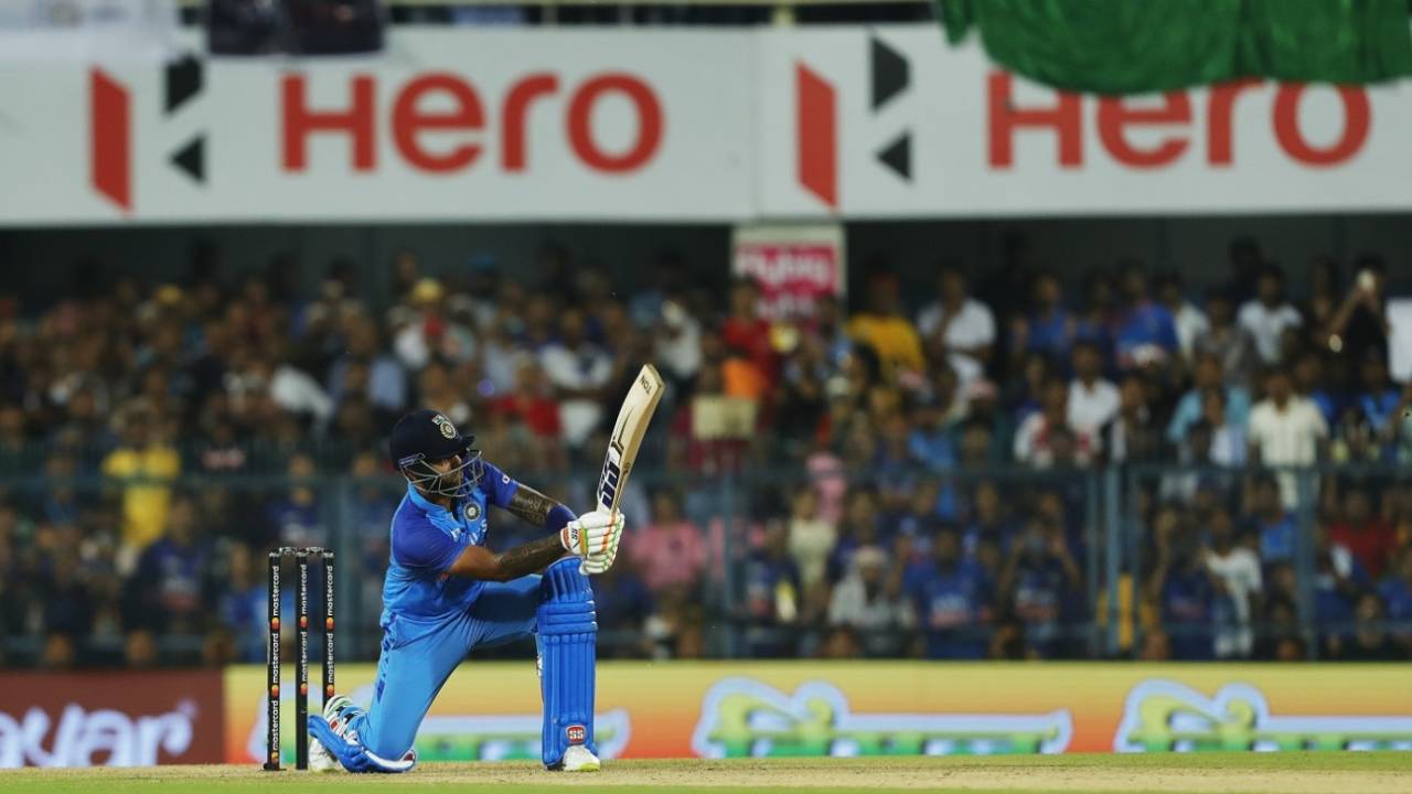 Suryakumar Yadav scoops one away, India vs South Africa, 2nd T20I, Guwahati, October 2, 2022