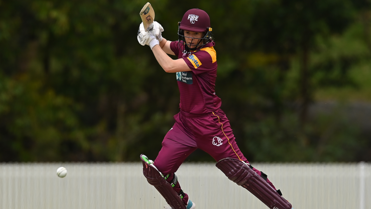 Georgia Redmayne led Queensland's rapid chase, Queensland vs ACT, WNCL, Bill Pippen Oval, October 3, 2022