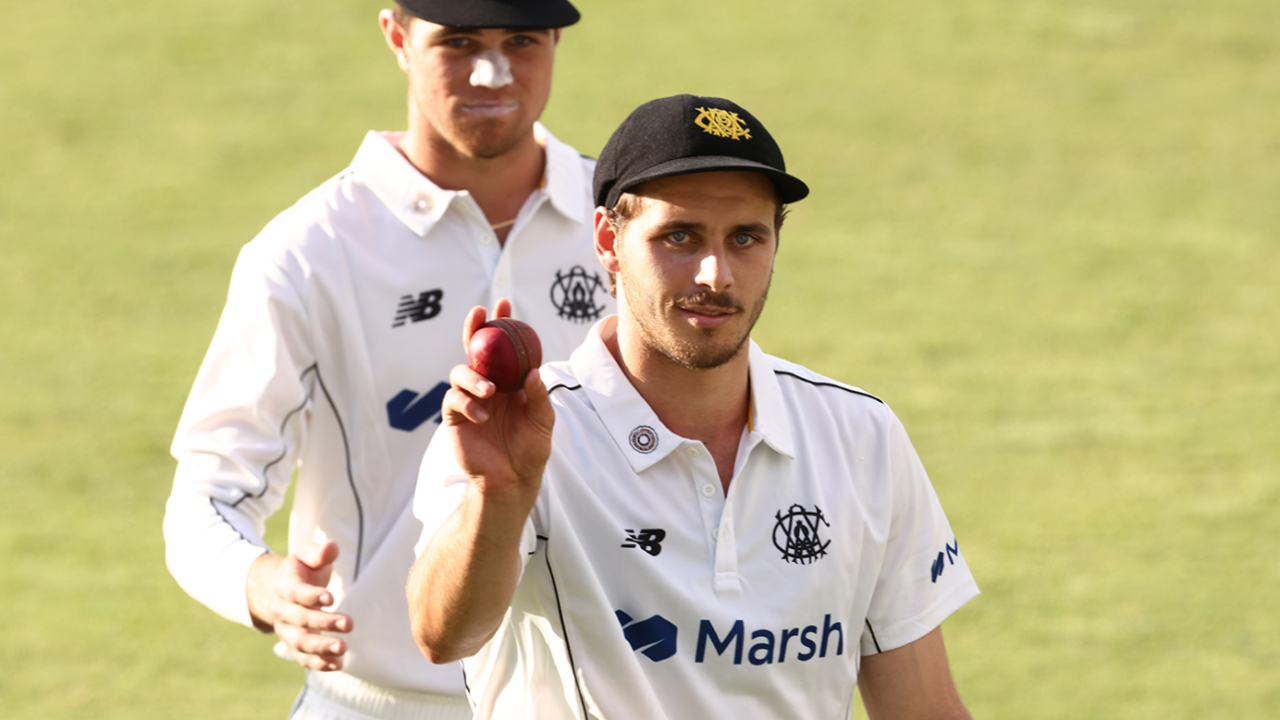 Lance Morris walks off after his five-wicket haul&nbsp;&nbsp;&bull;&nbsp;&nbsp;Getty Images