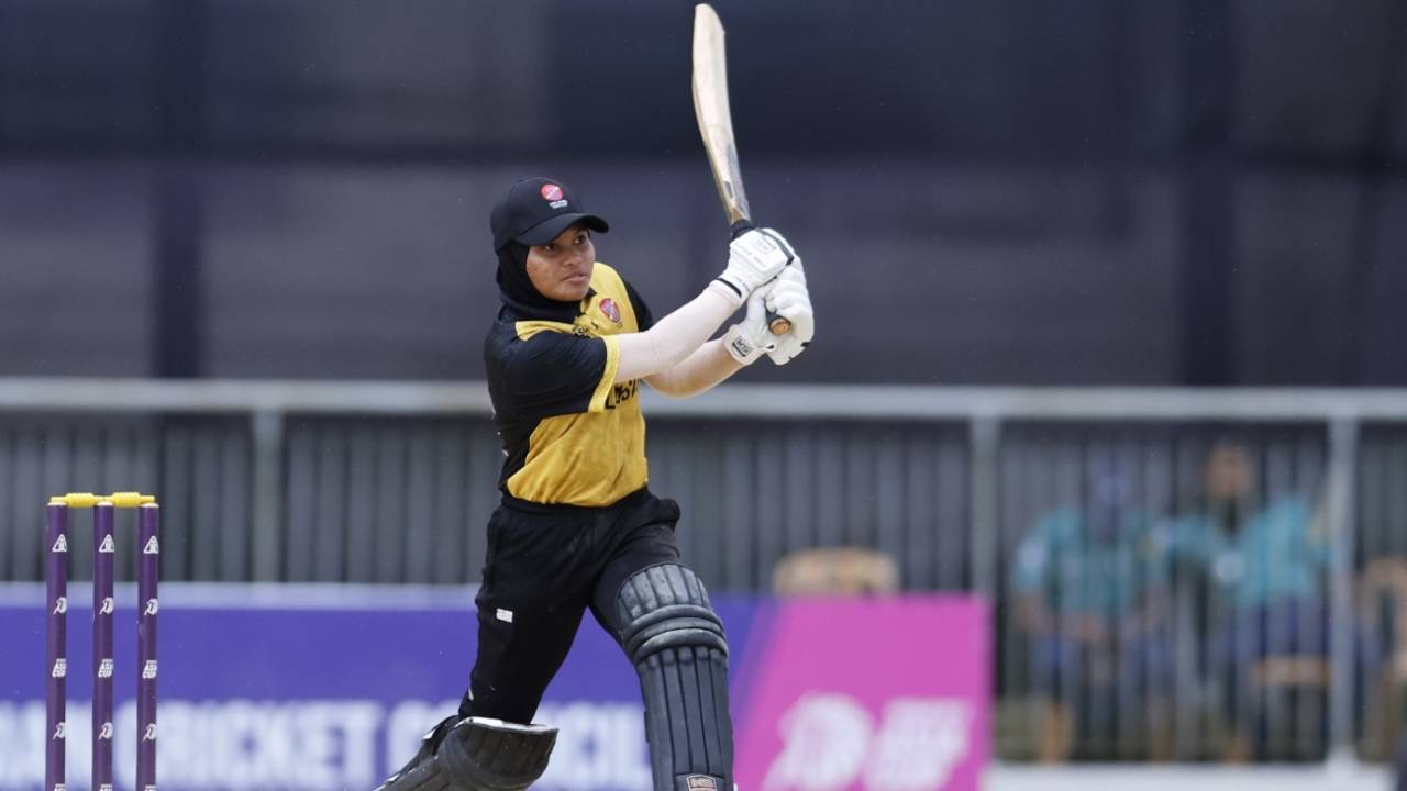 Mas Elysa struck a couple of useful blows in the early overs, India vs Malaysia, Women's T20 Asia Cup 2022, Sylhet, October 3, 2022