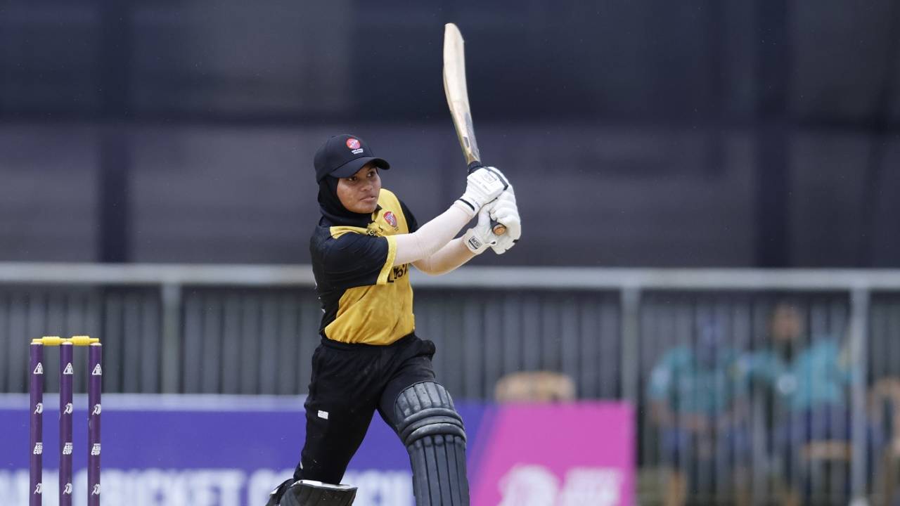 Mas Elysa struck a couple of useful blows in the early overs, India vs Malaysia, Women's T20 Asia Cup 2022, Sylhet, October 3, 2022