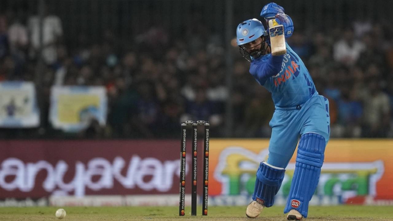 Dinesh Karthik struck 46 off 21 balls, India vs South Africa, 3rd T20I, Indore, October 4, 2022