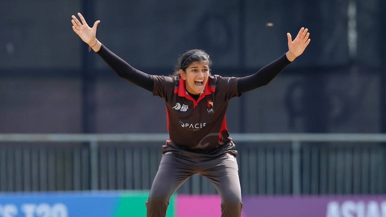 Mahika Gaur was hugely impressive with the new ball, India vs UAE, Women's Asia Cup, Sylhet, October 4, 2022
