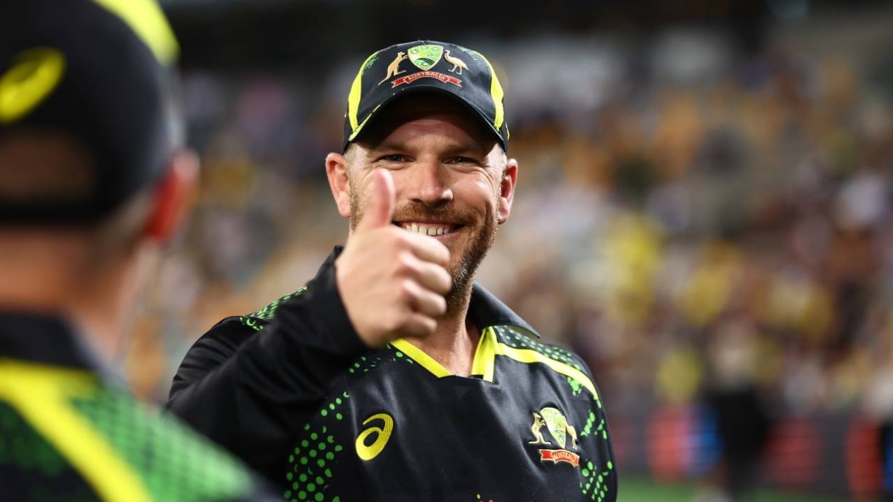 Aaron Finch has said he will open in the rest of the series against England&nbsp;&nbsp;&bull;&nbsp;&nbsp;Cricket Australia/Getty Images