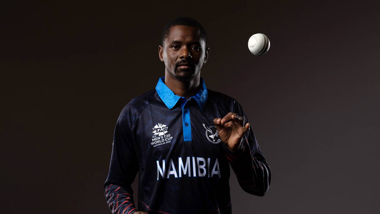 Tangeni Lungameni poses for a World Cup photo shoot