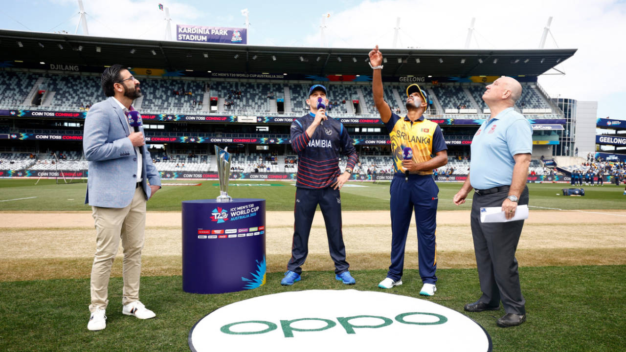 Sri Lanka won the toss and chose to bowl, Men's T20 World Cup 2022, 1st Round, Group A, Geelong, October 16, 2022