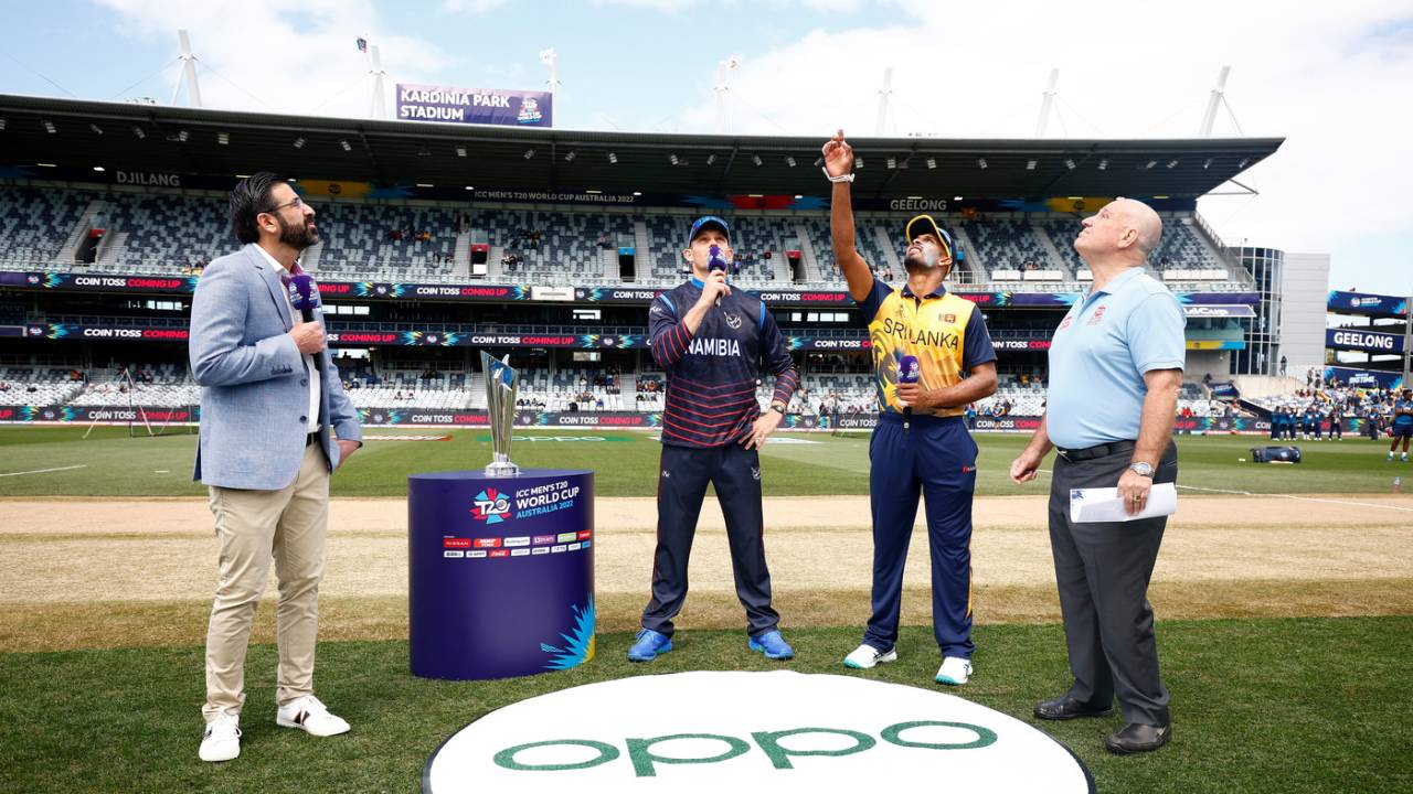 Sri Lanka won the toss and chose to bowl, Men's T20 World Cup 2022, 1st Round, Group A, Geelong, October 16, 2022
