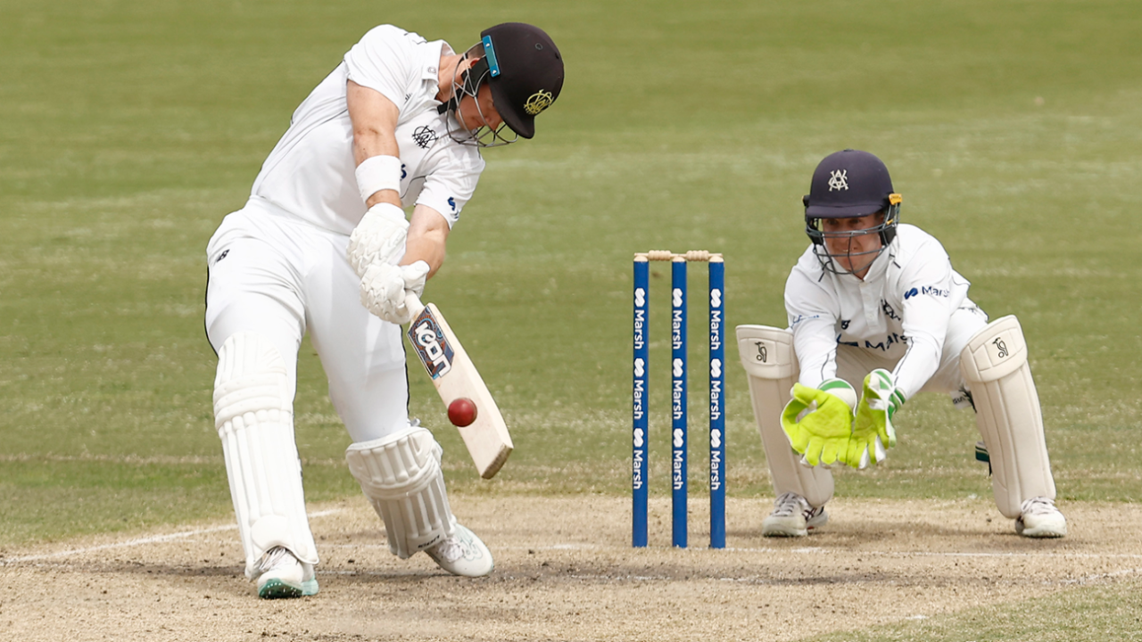 D'Arcy Short opened up towards the end of Western Australia's innings, Victoria vs Western Australia, Sheffield Shield, Junction Oval, October 18, 2022