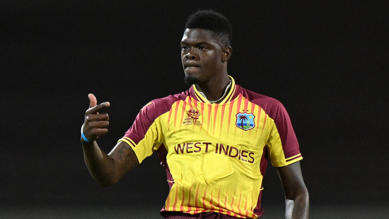 Alzarri Joseph finished with 4 for 16, West Indies vs Zimbabwe, T20 World Cup, Hobart, October 19, 2022