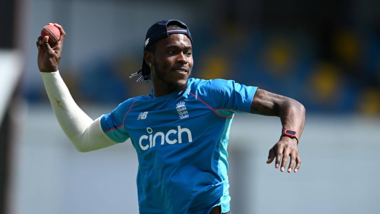 Jofra Archer trained with England in Barbados prior to his stress fracture diagnosis&nbsp;&nbsp;&bull;&nbsp;&nbsp;Getty Images