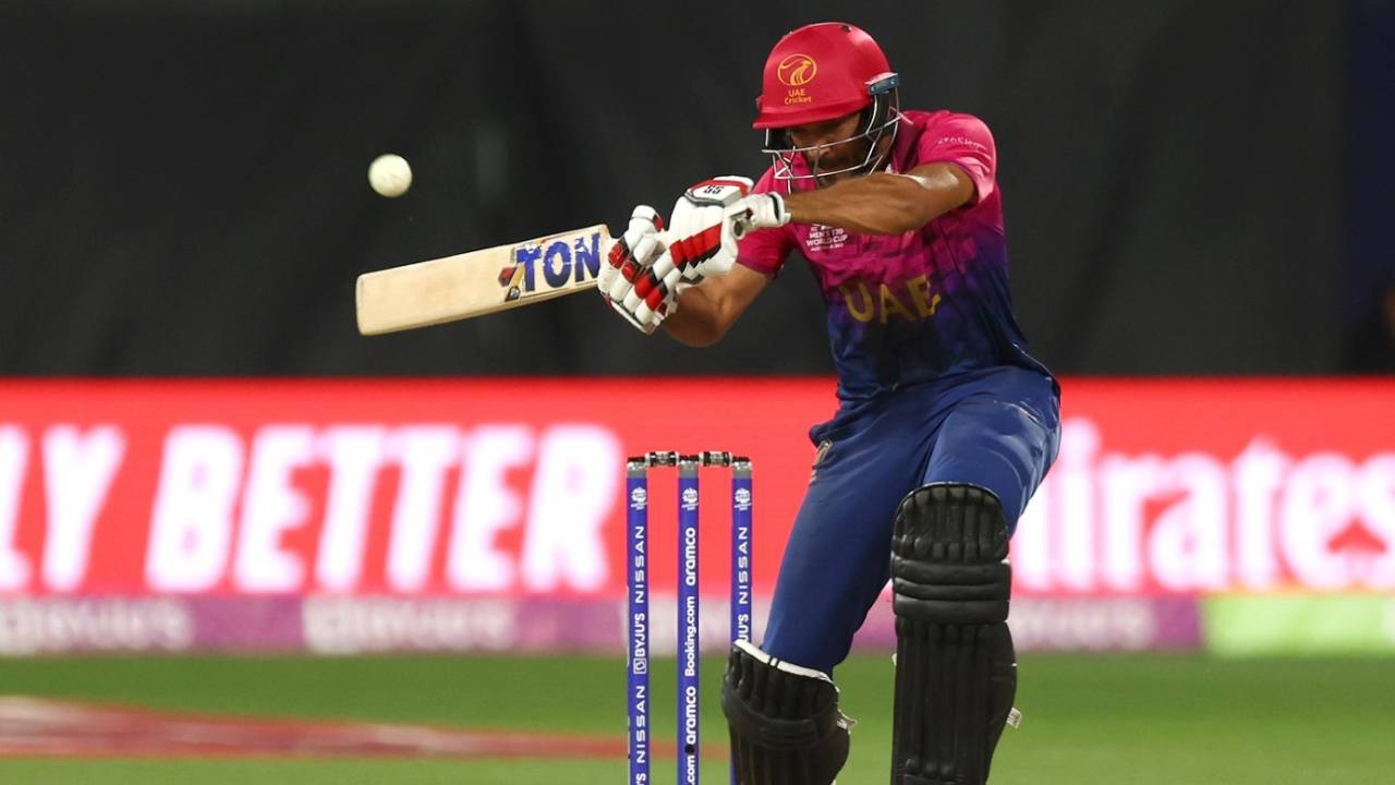 CP Rizwan goes hacking, Namibia vs UAE, T20 World Cup, Geelong, October 20, 2022