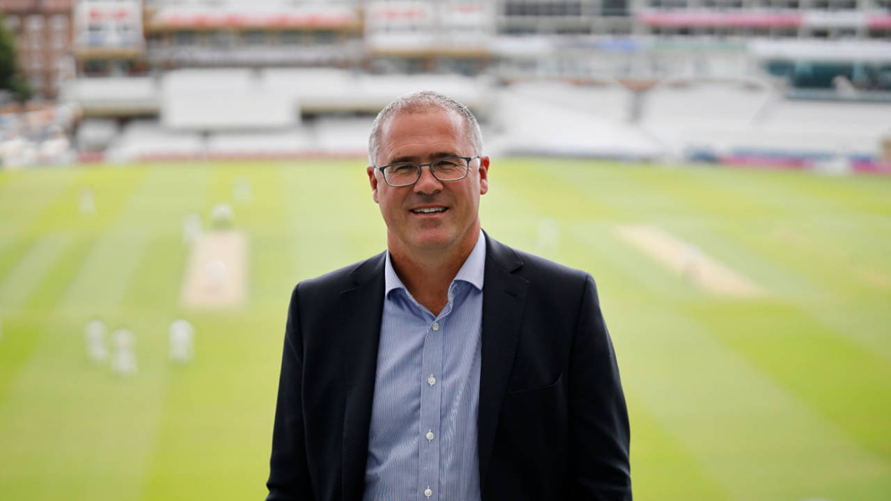 Richard Gould poses for a portrait, Surrey vs Middlesex, The Oval, July 26, 2020