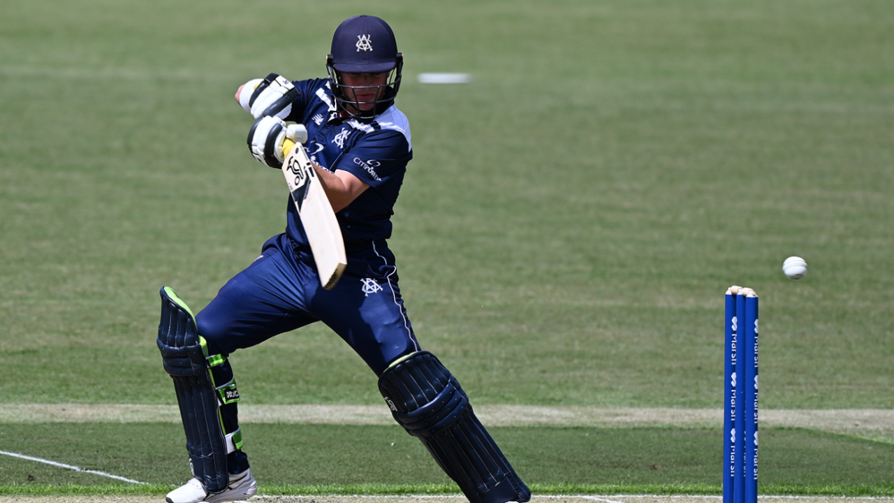 Marcus Harris dominated Victoria's innings, Tasmania vs Victoria, Marsh Cup, Launceston, October 26, 2022