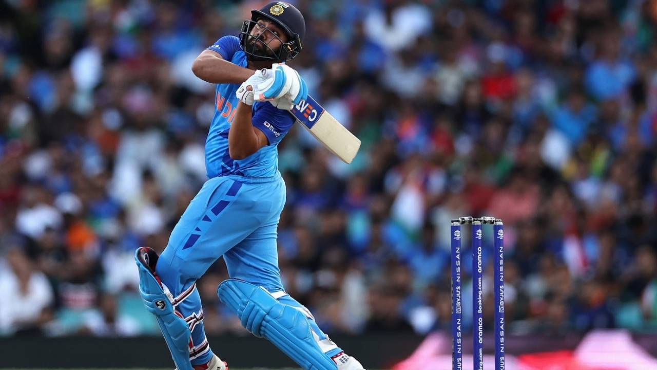 Rohit Sharma plays a hook shot, India vs Netherlands, Men's T20 World Cup, Sydney, October 27, 2022