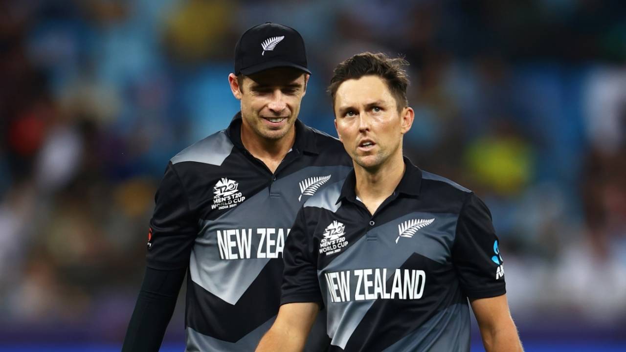 Tim Southee and Trent Boult featured in their fourth World Cup final across formats, Australia vs New Zealand, T20 World Cup 2021, final, Dubai, November 14, 2021