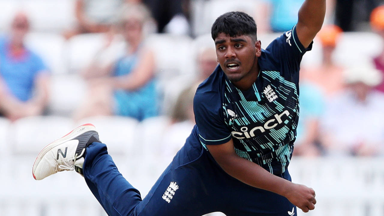 Rehan Ahmed was making his Lions debut, England Lions vs South Africa, tour match, Taunton, July 12, 2022