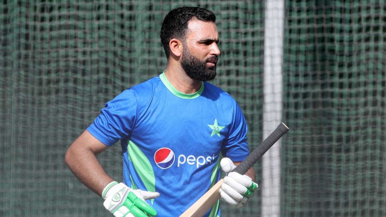 Fakhar Zaman during a nets session, Men's T20 World Cup 2022, Melbourne, October 21, 2022