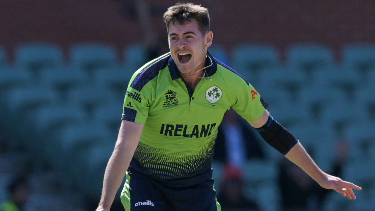 Josh Little took the second hat-trick of this T20 World Cup edition, Ireland vs New Zealand, ICC Men's T20 World Cup 2022, Adelaide, November 4, 2022
