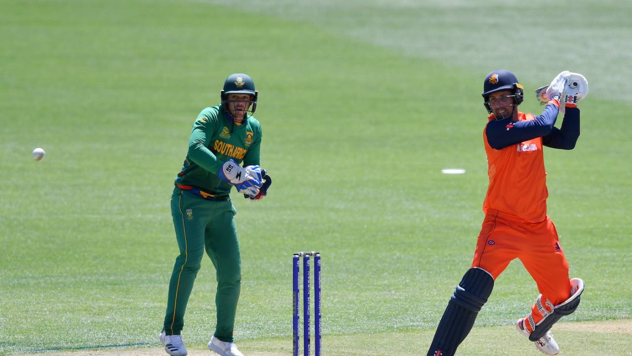 Tom Cooper scored a quick 35, Netherlands vs South Africa, T20 World Cup, Adelaide, November 6, 2022
