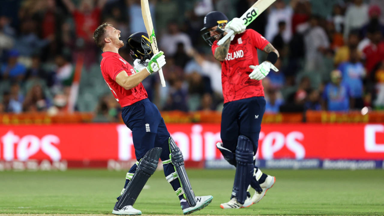 Jos Buttler and Alex Hales took England home with all 10 wickets intact, England vs India, Men's T20 World Cup 2022, 2nd semi-final, Adelaide, November 10, 2022
