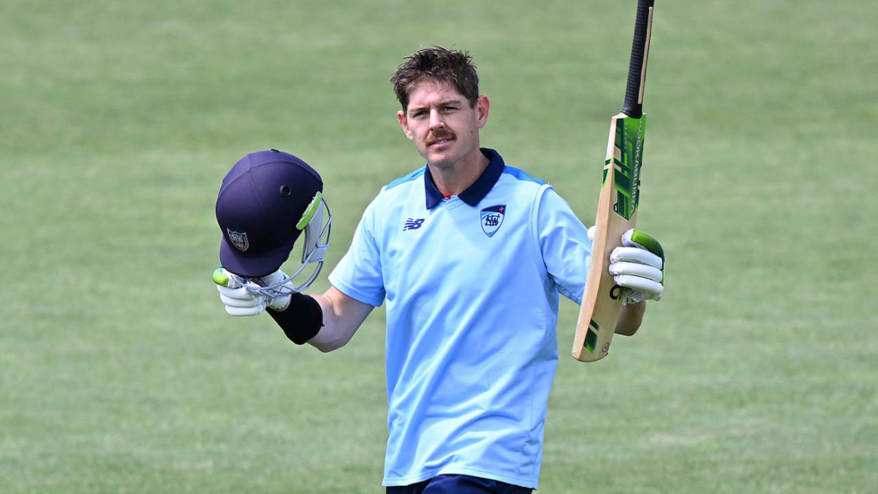 Daniel Hughes added another century to his one-day tally, Tasmania vs New South Wales, Marsh Cup, Hobart, November 17, 2022