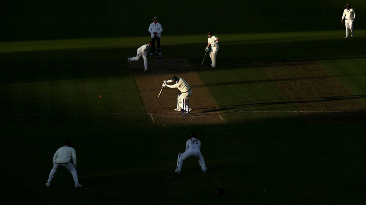 Matthew Renshaw drives into the sunlight, Prime Minister's XI vs West Indies, Tour match, Canberra, November 25, 2022